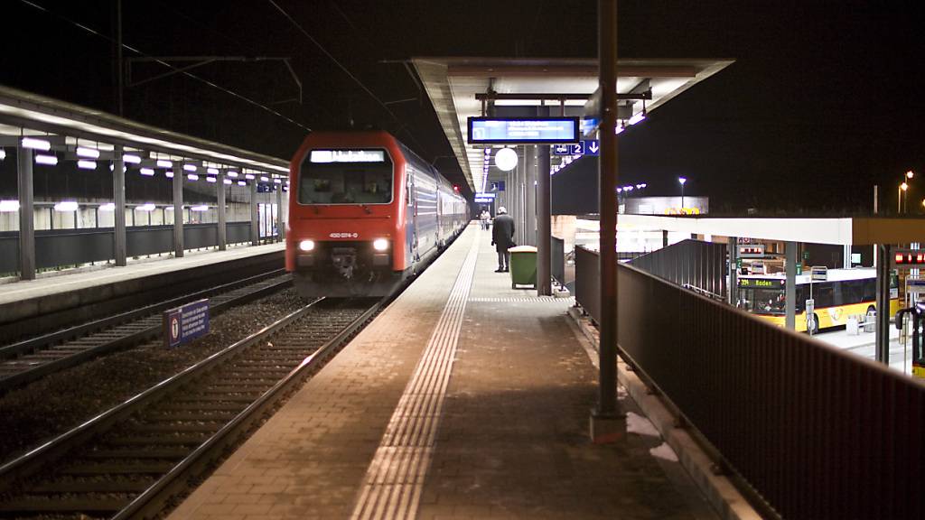 Mit dem Fahrplanwechsel 2025 soll der Aargau bessere Nachtverbindungen erhalten. Der Bahnhof Mellingen-Heitersberg wird an eine neue Nacht-S-Bahn angeschlossen, die den Aargau von Zürich nach Olten durchquert. (Archivbild)