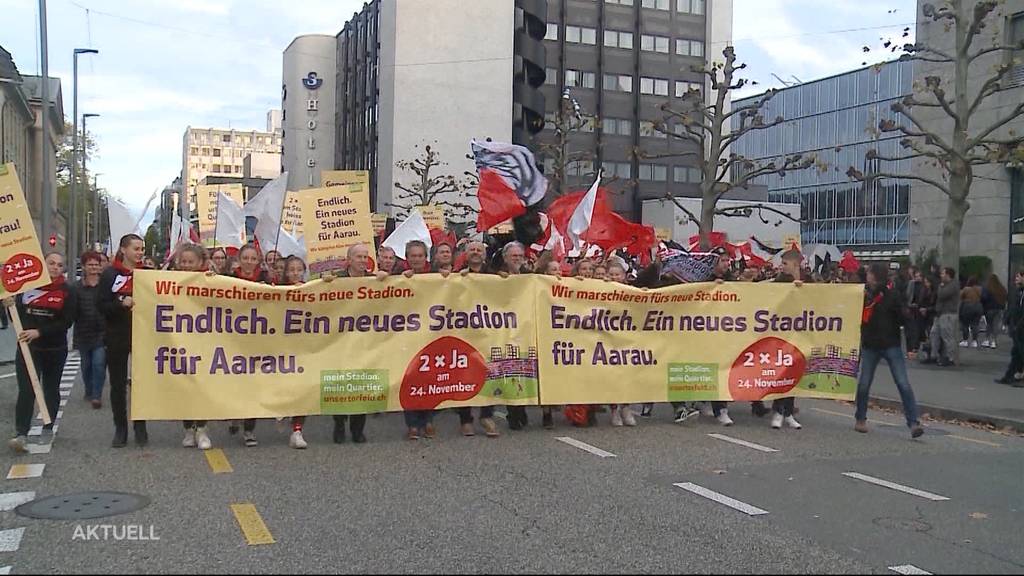 Solidaritätsmarsch für den FC Aarau