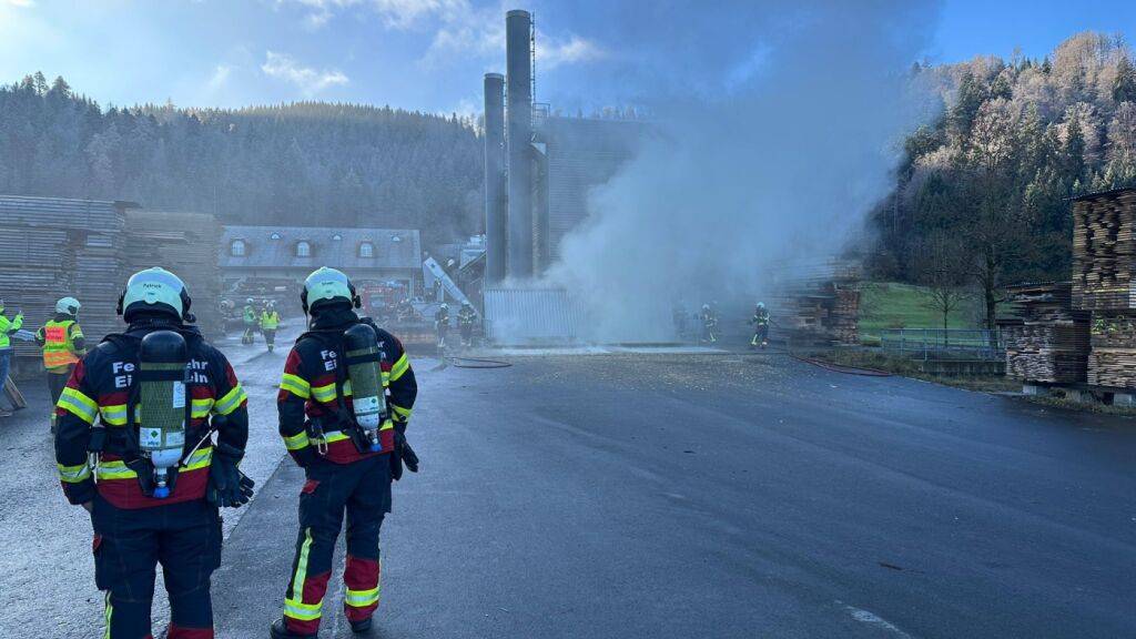 Holzschnitzelanlage in Einsiedeln SZ sorgt für Rauchentwicklung