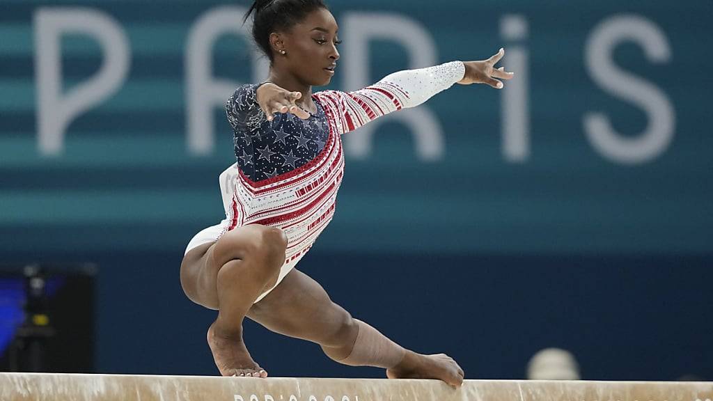 Superstar Simone Biles führt die USA zu einem ungefährdeten Sieg im Teamfinal der Kunstturnerinnen