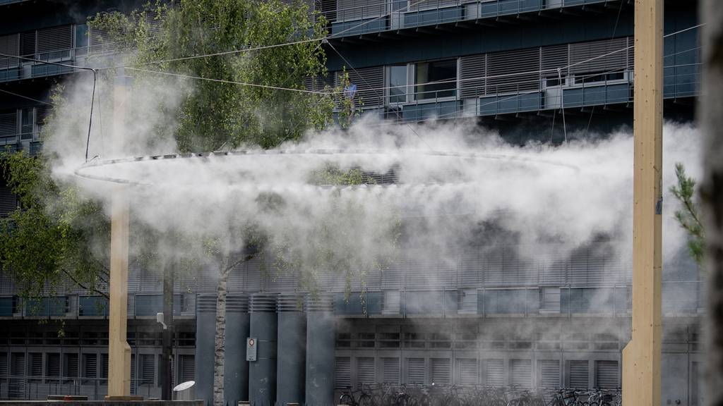 Künstliche Nebelwolke soll Zürichs heissesten Platz abkühlen