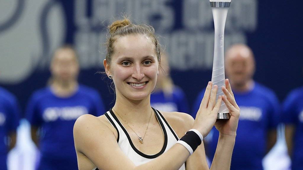 Marketa Vondrousova jubelt über den Sieg in Biel und macht im WTA-Ranking einen grossen Satz nach vorne