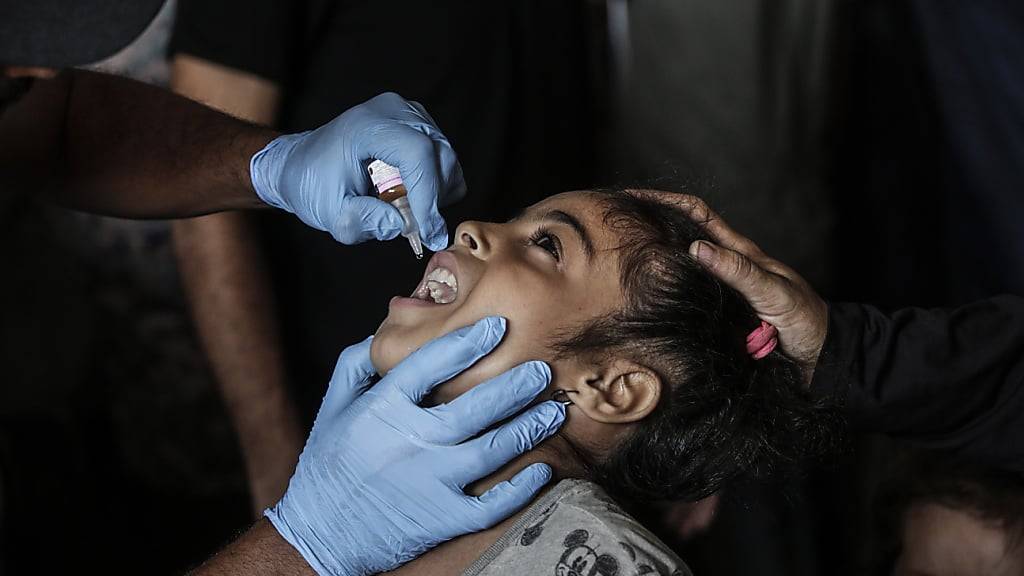 Die Unrwa unterstützt unter anderem die derzeit laufende Impfaktion gegen Polio im Gazastreifen.