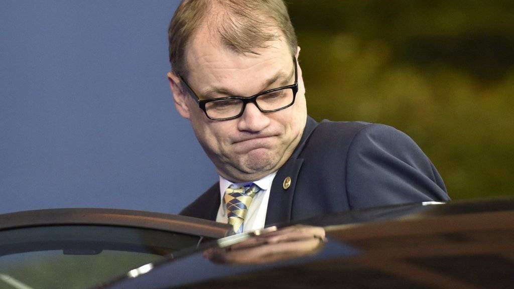 Gerade noch rechtzeitig: Finnlands Premier Juha Sipila verkündet einen Kompromiss der Koalition im Gesundheitswesen. (Archiv)