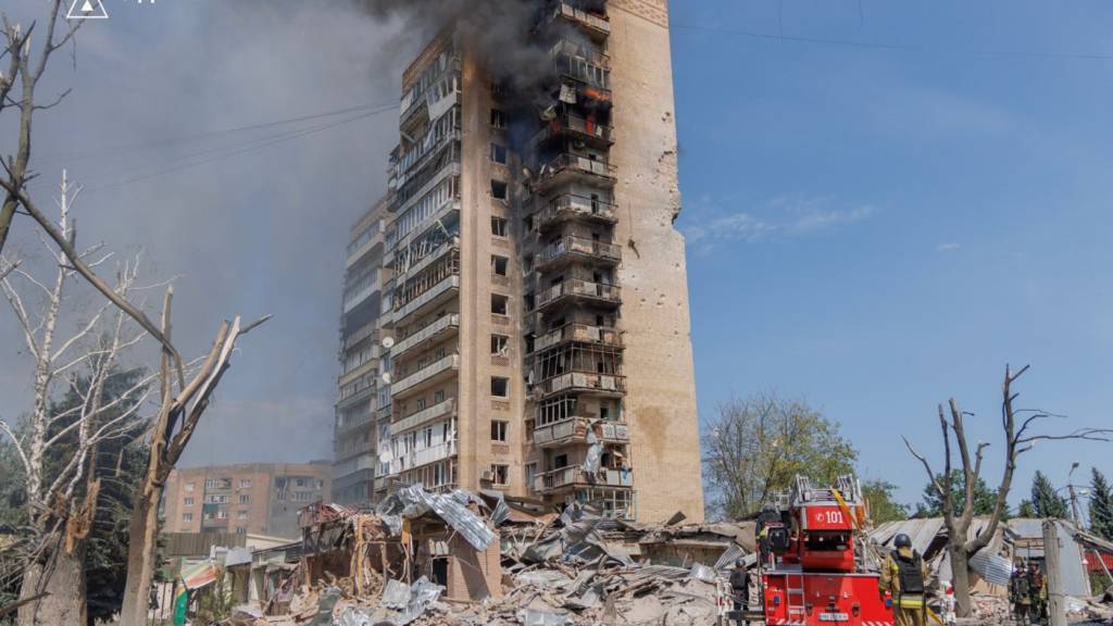 Schwerer russischer Bombenangriff auf Kramatorsk