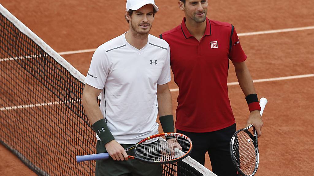 Novak Djokovic (rechts) und Andy Murray arbeiten nun zusammen