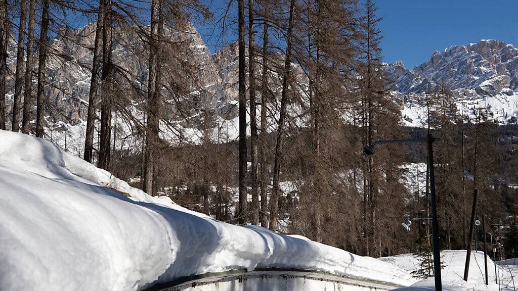 Umstrittene Olympia-Bahn in Cortina im Winter zur Hälfte fertig