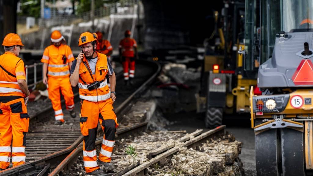 Die Baustellenteams der SBB sind diese Woche in Freiburg rund um die Uhr im Einsatz.