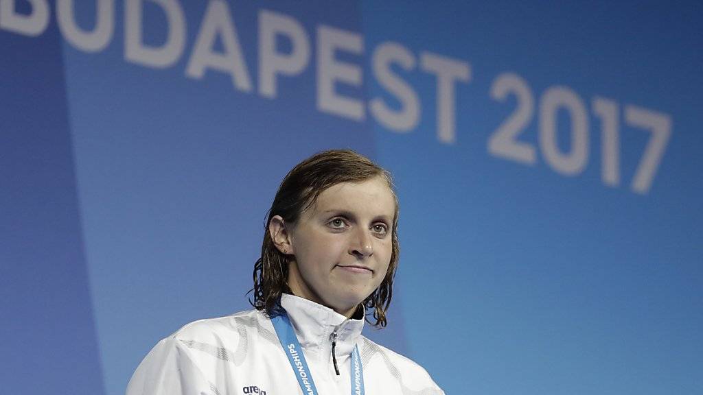 Neben fünf Olympia-Goldmedaillen hat die erst 20-jährige Amerikanerin Katie Ledecky schon zwölf WM-Titel gewonnen
