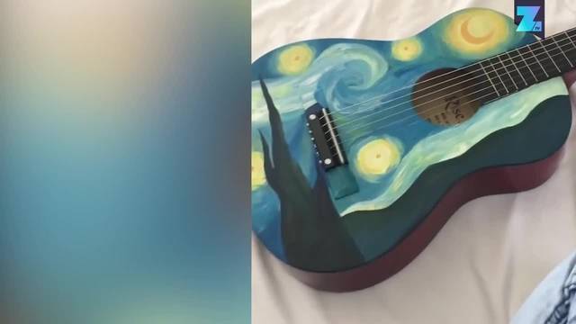 Handbemalte Gitarren sind Instagram-Hit