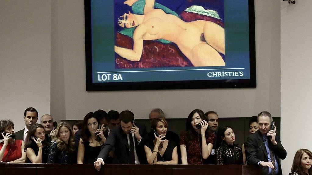 Das Gemälde «Nu Couche» von Amedeo Modigliani hat auf einer Kunst Auktion in den USA für 170,4 Millionen Dollar den Besitzer gewechselt. Bei seiner ersten Ausstellung hatte das Bild einen Skandal erregt.