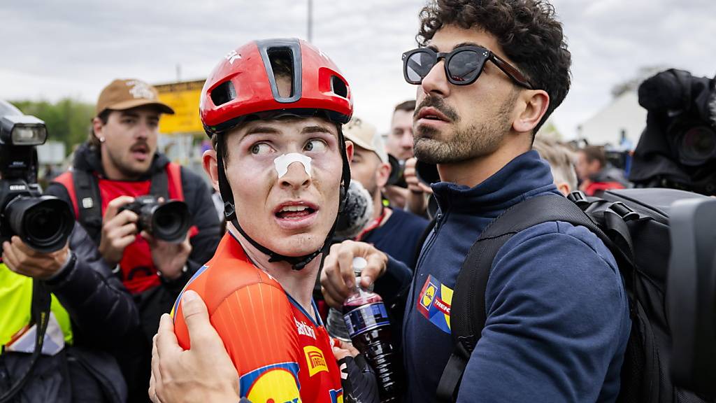 Habe ich nun gewonnen oder nicht? Der bange Blick von Mattias Skjelmose