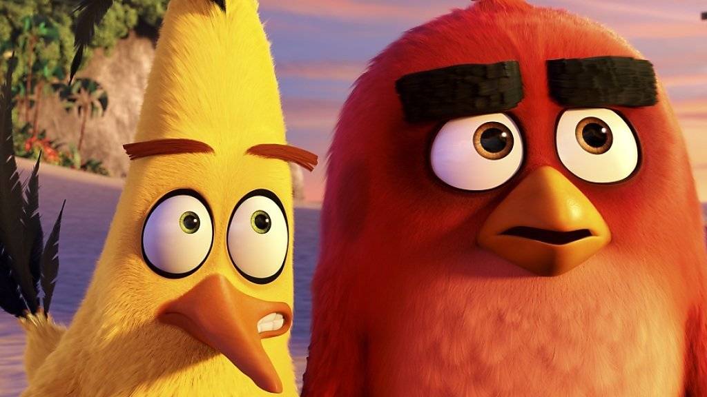 Die «Angry Birds» Chuck (l) und Red haben am Pfingstwochenende am meisten Volk in die Deutsch- und Westschweizer Kinos gelockt - allerdings nicht so viel wie erwartet. (Archivbild)