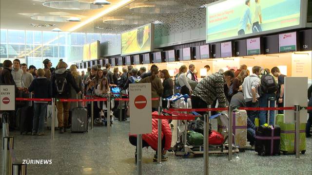 Ferienbetrieb am Flughafen Zürich