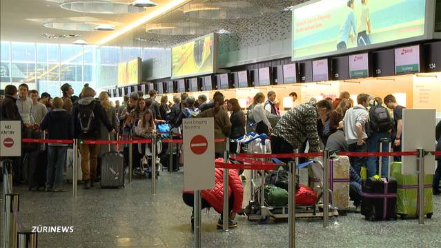 Ferienbetrieb am Flughafen Zürich