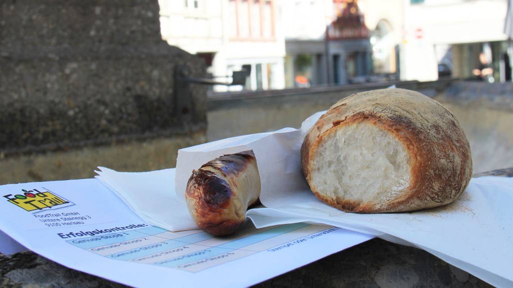 Keine Überraschung: Eine der sechs Spezialitäten des Food Trails ist die St.Galler Bratwurst