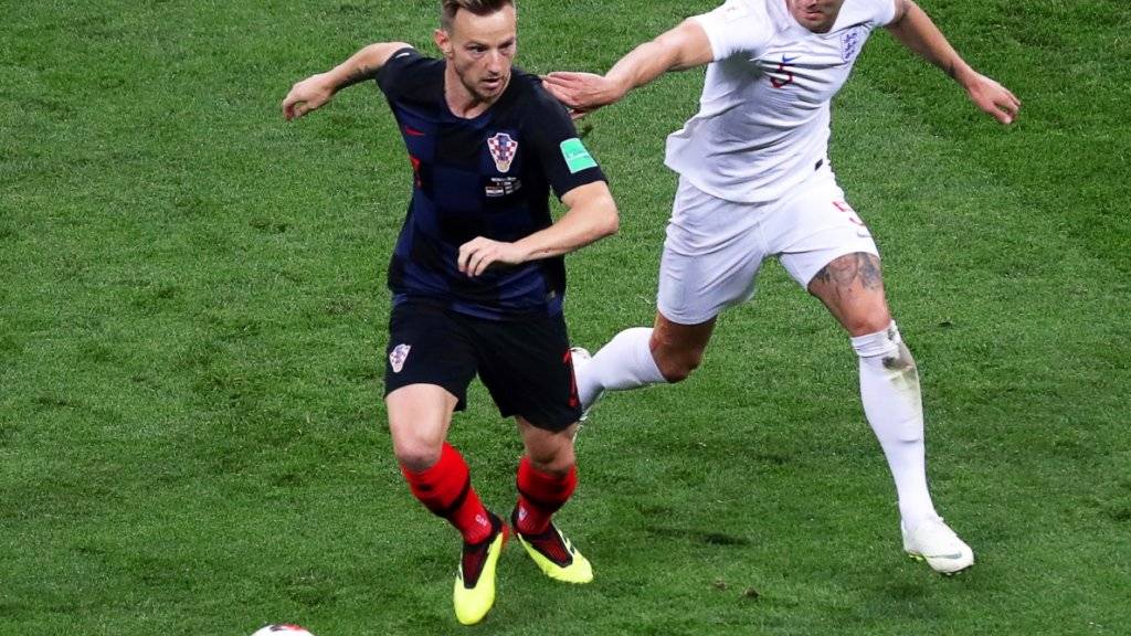 Wichtiger Eckpfeiler in Kroatiens Spiel: Ivan Rakitic, hier im Duell mit Englands John Stone