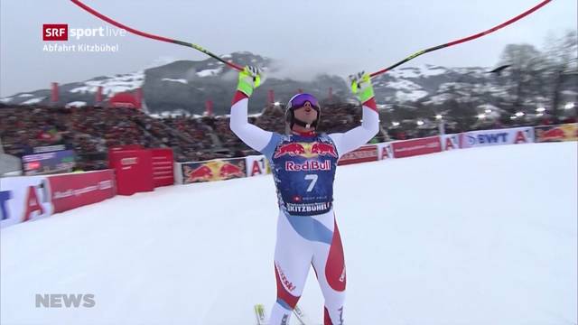 Beat Feuz fährt in Kitzbühel auf Rang 2