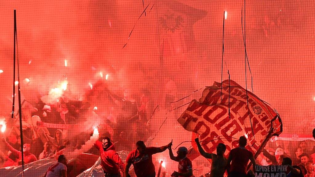Die Fans von Roter Stern Belgrad gelten als heissblütig (Archivbild)