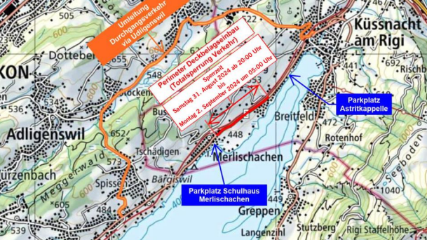 Sperrung Merlischachen Umfahrung