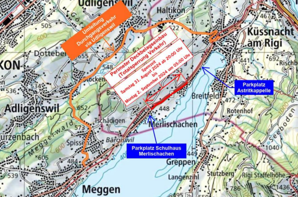 Sperrung Merlischachen Umfahrung