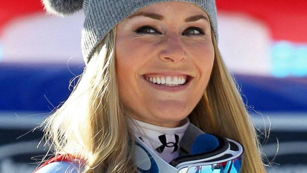 Lindsey Vonn hat guten Grund zum Strahlen: Die Amerikanerin gewinnt in Cortina nach der Abfahrt auch den Super-G