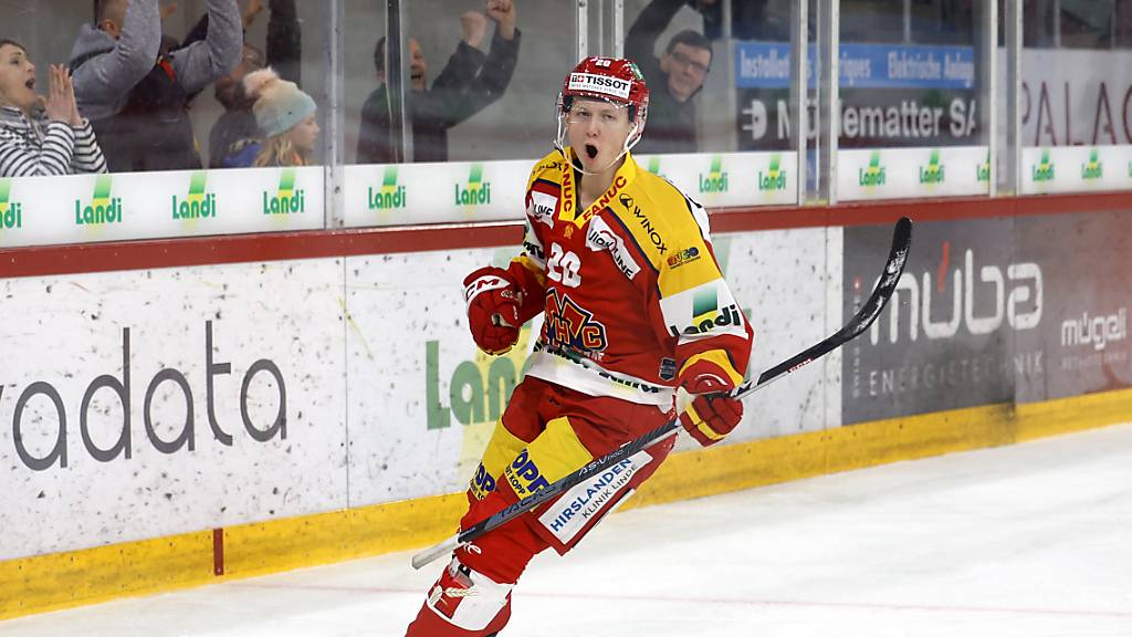 5 Tore in 19 Spielen: Der Finne Aleksi Heponiemi soll die Bieler Offensive auch künftig beleben
