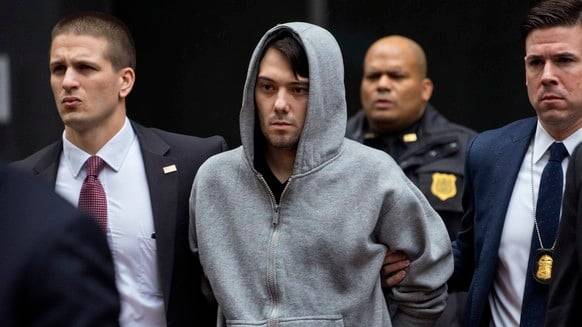 Martin Shkreli im Jahr 2017, während ihm der Prozess gemacht wird.