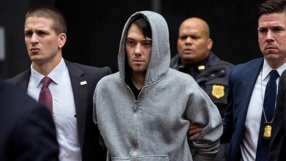 Martin Shkreli im Jahr 2017, während ihm der Prozess gemacht wird.