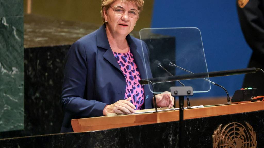 Bundespräsidentin Viola Amherd sprach am Dienstag an der UNO-Generaldebatte in New York.