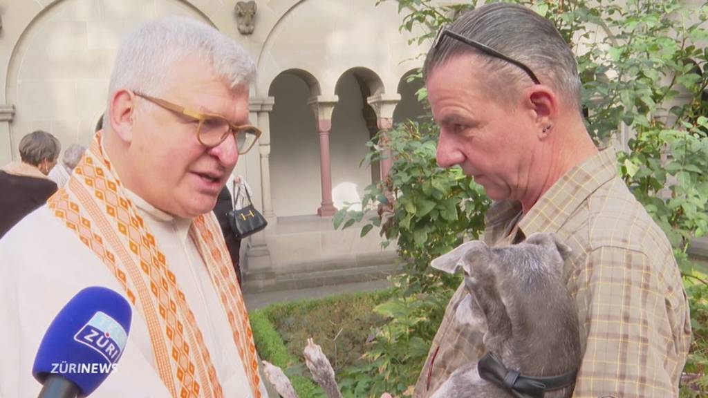 Tiersegnung beim Grossmünster