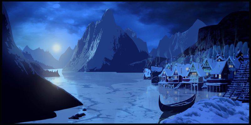 Die Stadt Arendelle im Film «Frozen»