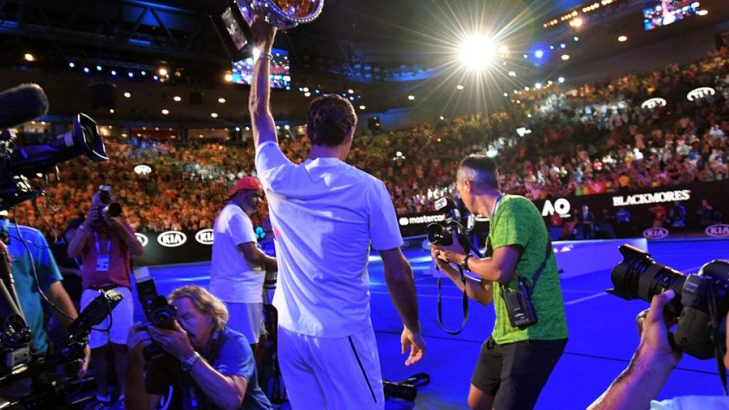 Tritt 2019 am Australian Open als Titelverteidiger an: Roger Federer holte dieses Jahr in Melbourne seinen 20. Grand-Slam-Titel