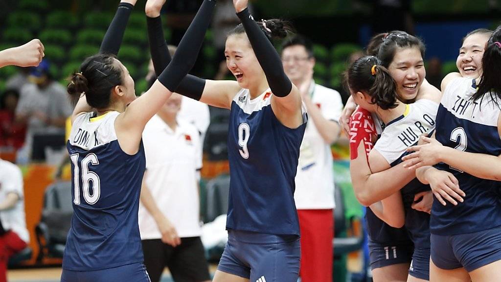 Chinesischer Jubel im Halbfinal gegen die Niederlande