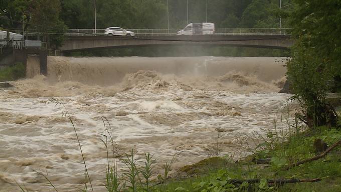 Video zeigt grosse Wassermassen der Sitter