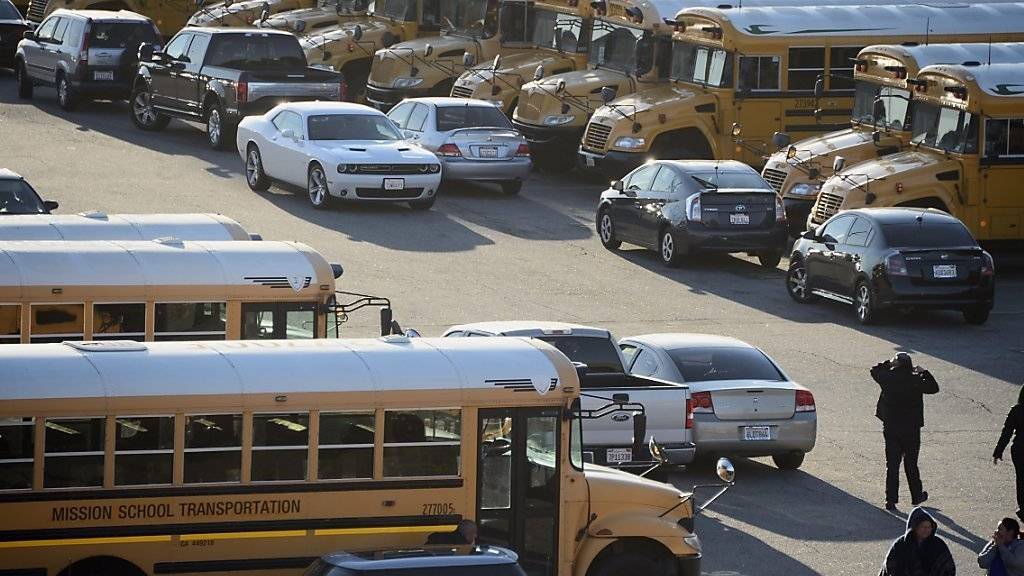 Alles steht still: Im Schuldistrikt Los Angeles waren am Dienstag wegen einer Drohung sämtliche Schulen geschlossen worden. Die Drohung ist vermutlich ein Scherz.