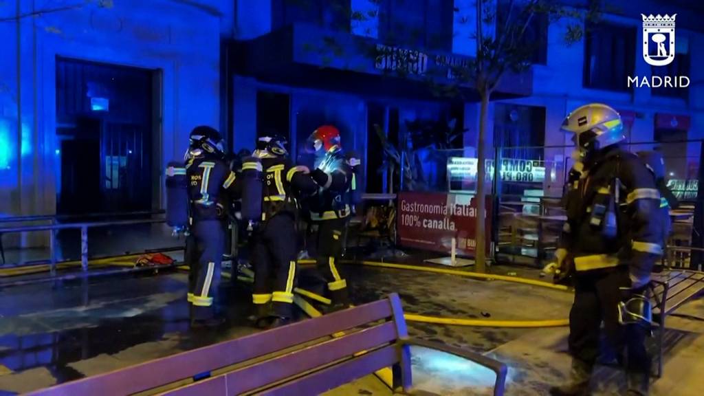Zwei Tote und zehn Verletzte bei Feuer in Restaurant in Madrid