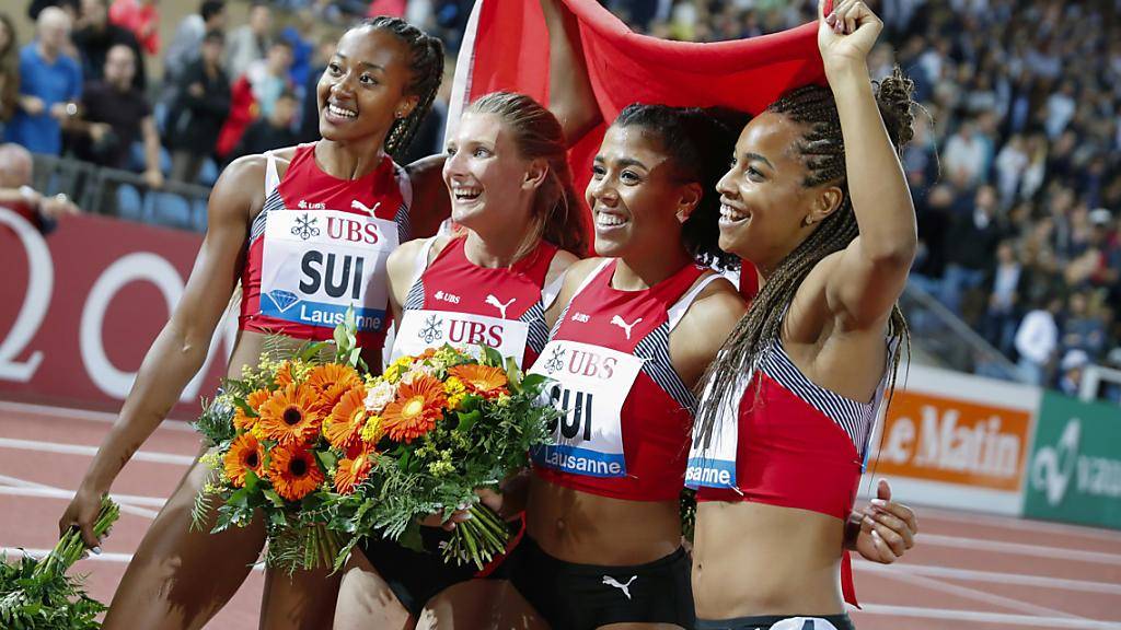 Nominierte Teams: Die Schweizer 4x100-m-Staffel der Frauen ist ein echtes Erfolgsprojekt. 2019 stiessen Sarah Atcho, Ajla Del Ponte, Mujinga Kambundji und Salomé Kora mit WM-Rang 4 und neuem Schweizer Rekord in neue Sphären vor