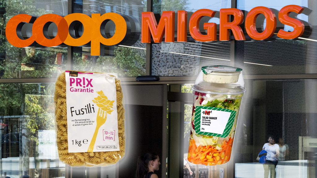 Die Billigprodukte von Coop und Migros gibt es in weniger Filialen, als man denkt.