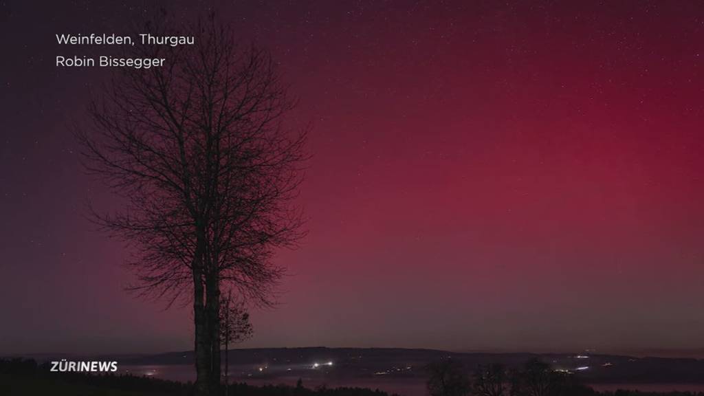 Polarlichter über der Schweiz