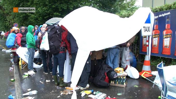 Open Air Warteschlange