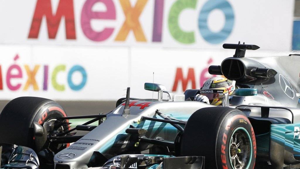 Lewis Hamilton musste sich in Mexiko mit zwei zweiten Plätzen begnügen