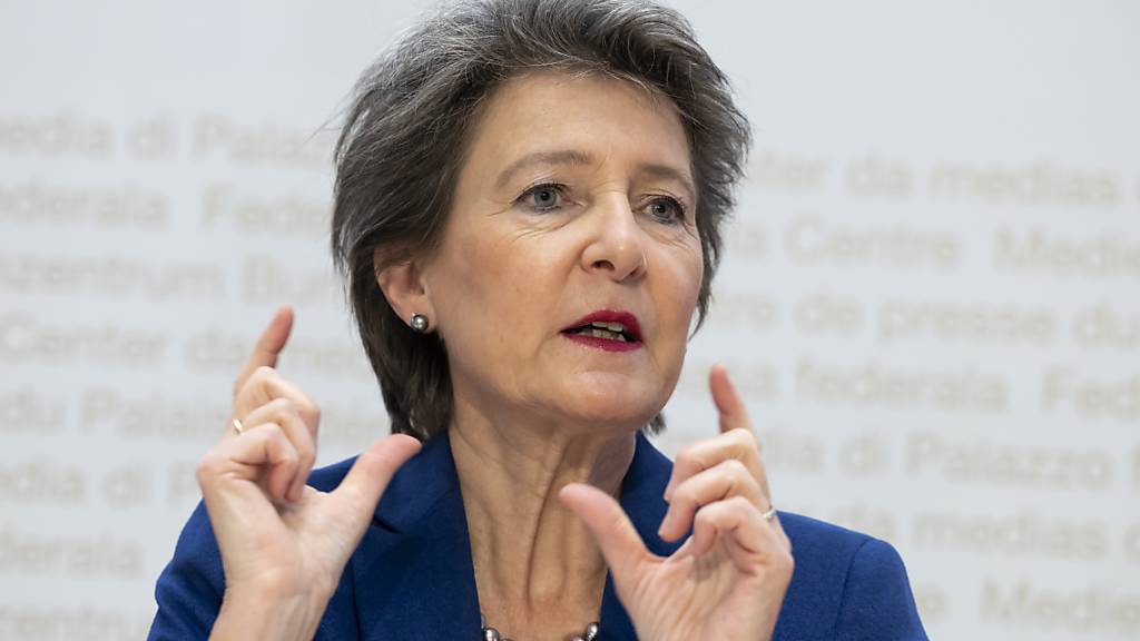 Politische Ehren auf internationalem Parkett: alt Bundesrätin Simonetta Sommaruga nahm in Reykjavik den «Trailblazer Award» entgegen. (Archivbild von Dezember 2022)