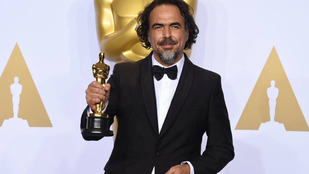 Regisseur Alejandro Gonzalez Inarritu mit seinem Oscar für «The Revenant». (Archivbild)