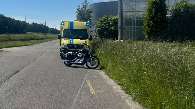 Mann (60) stürzt in Diessenhofen mit Töff – verletzt