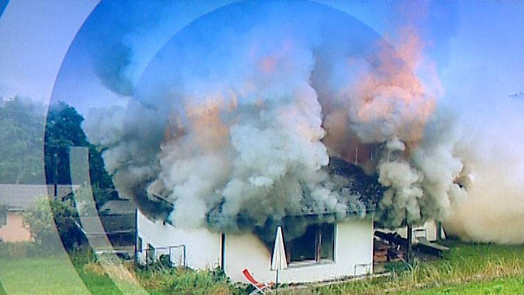 Einfamilienhaus-Brand