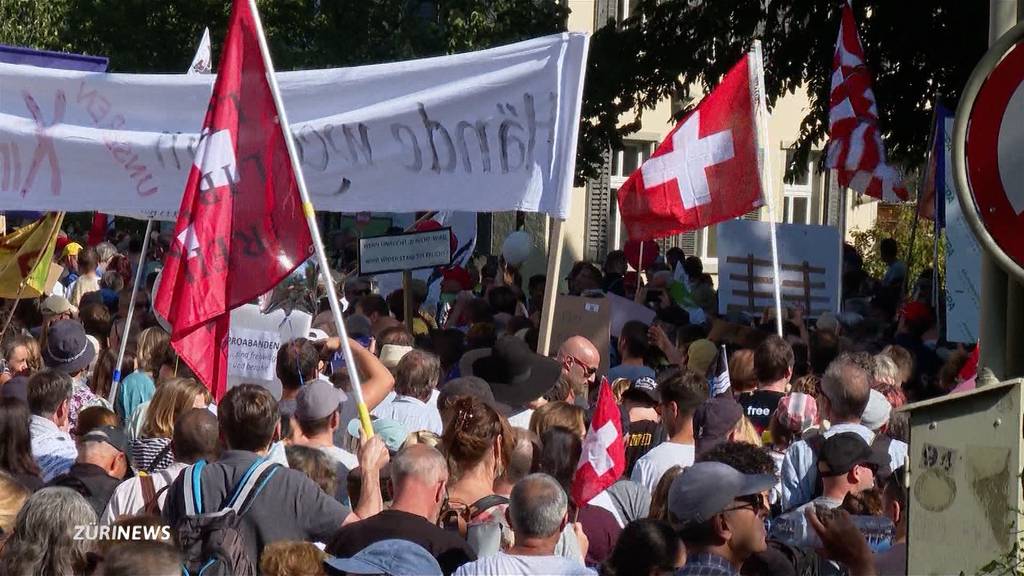 Tausende Massnahmen-Gegner demonstrieren friedlich in Winterthur