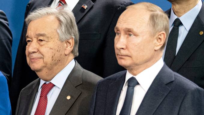 UN-Generalsekretär Guterres fordert in Moskau Waffenruhe