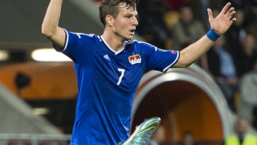 Marcel Büchel - hier im Länderspiel gegen Schweden - erzielte für Empoli seinen ersten Treffer