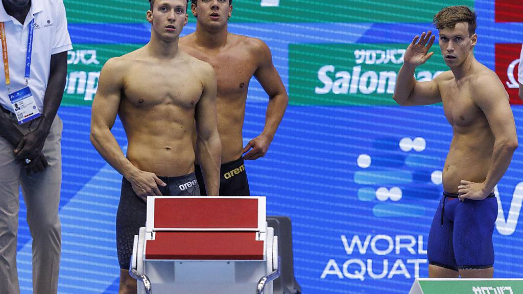 Antonio Djakovic (links) und Noè Ponti (hinter Djakovic) holten aus der Delegation für Bukarest für die Schweiz an Titelkämpfen schon Medaillen